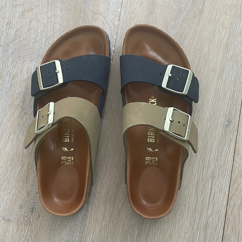 Birkenstock Arizona solid hex slide sandals